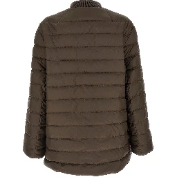Brown Polyester Bomber