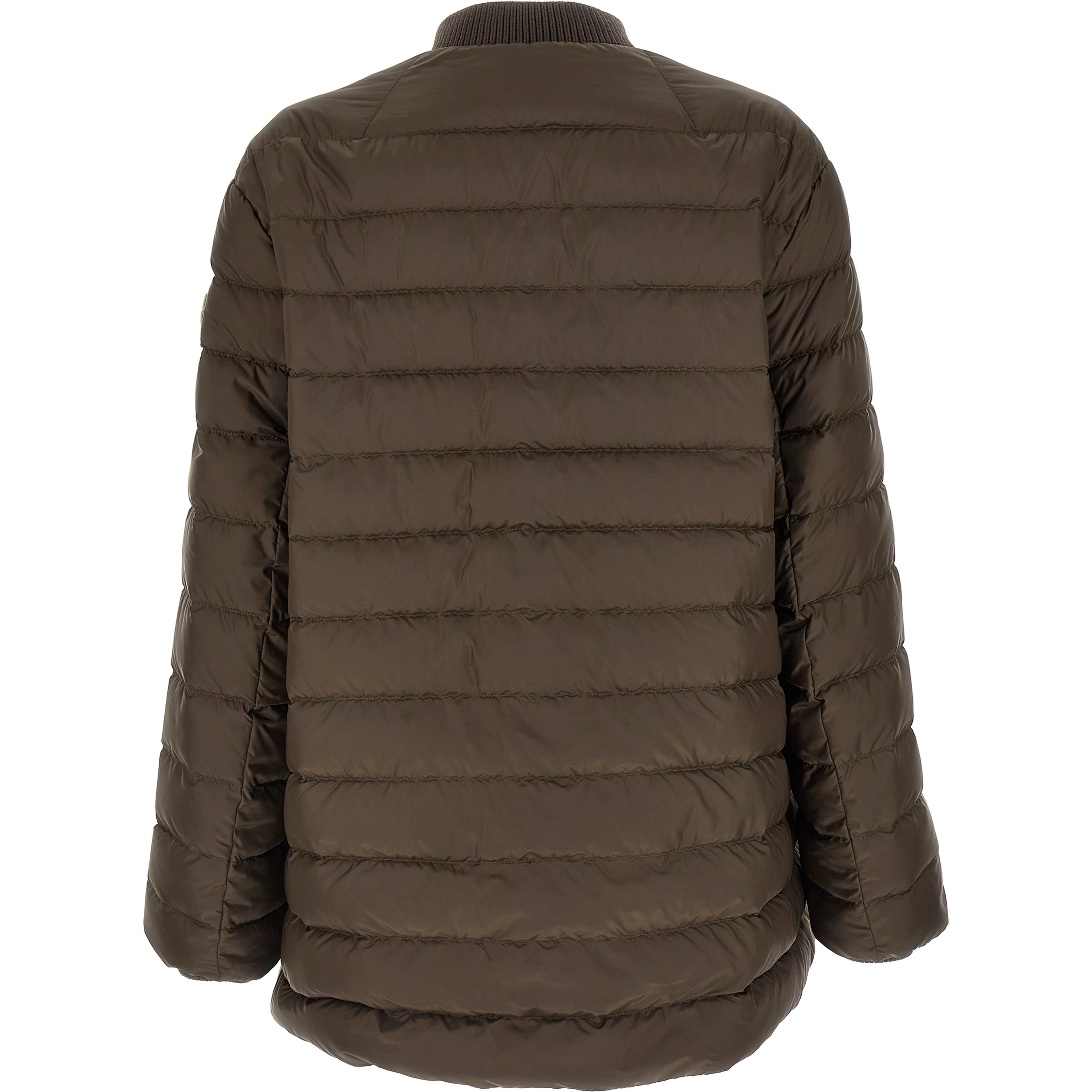 Brown Polyester Bomber