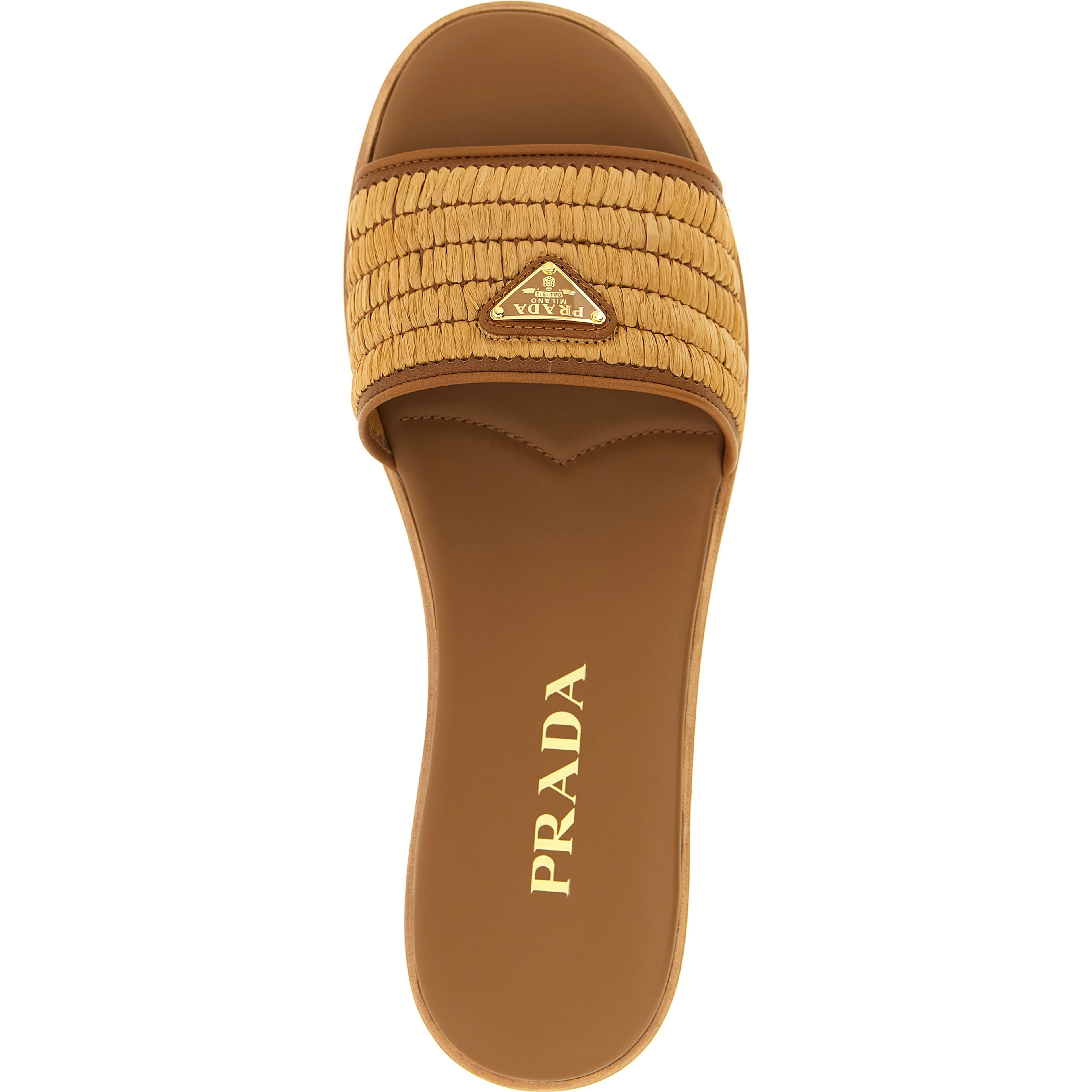 Brown Viscose Slides