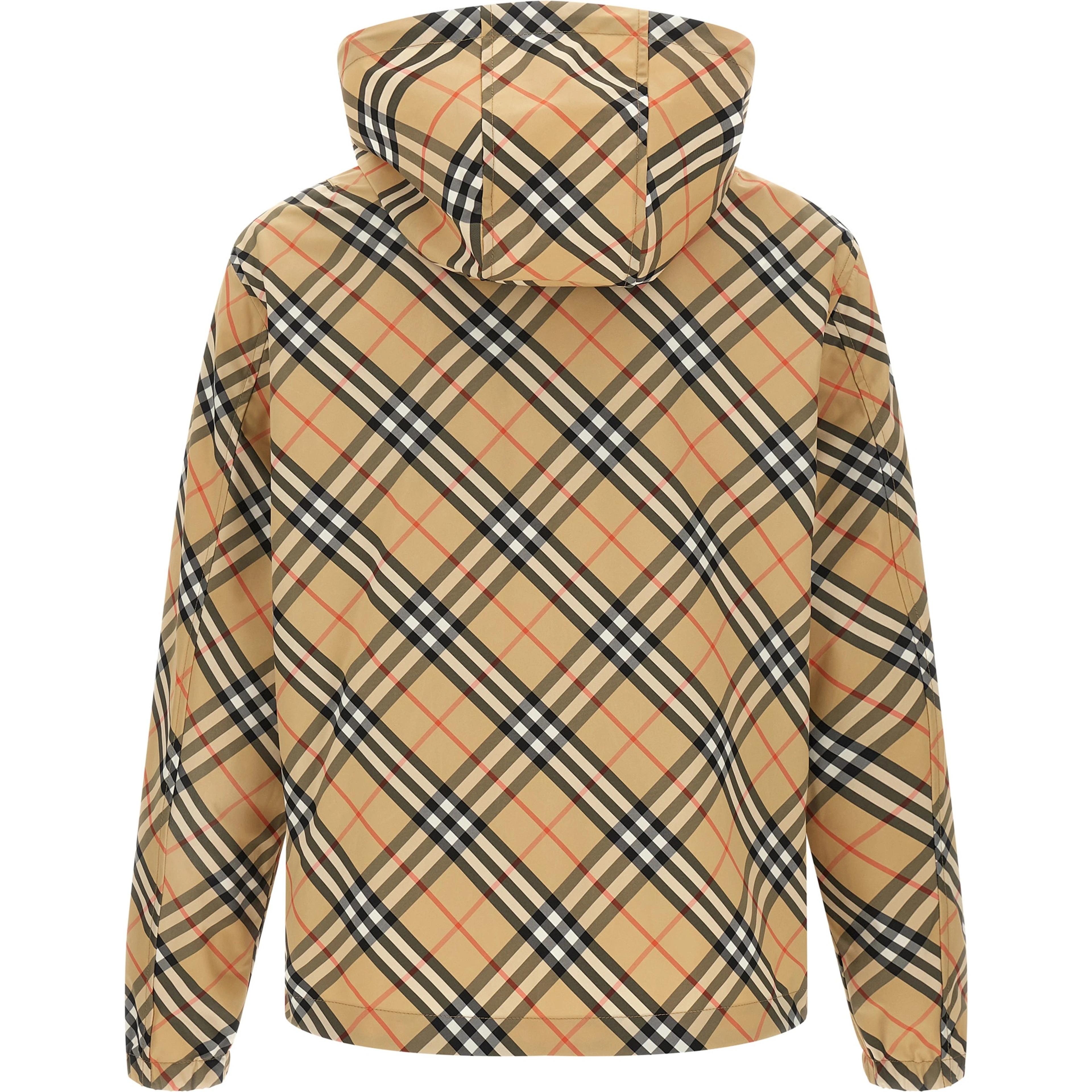 Beige Polyester Shell Jacket