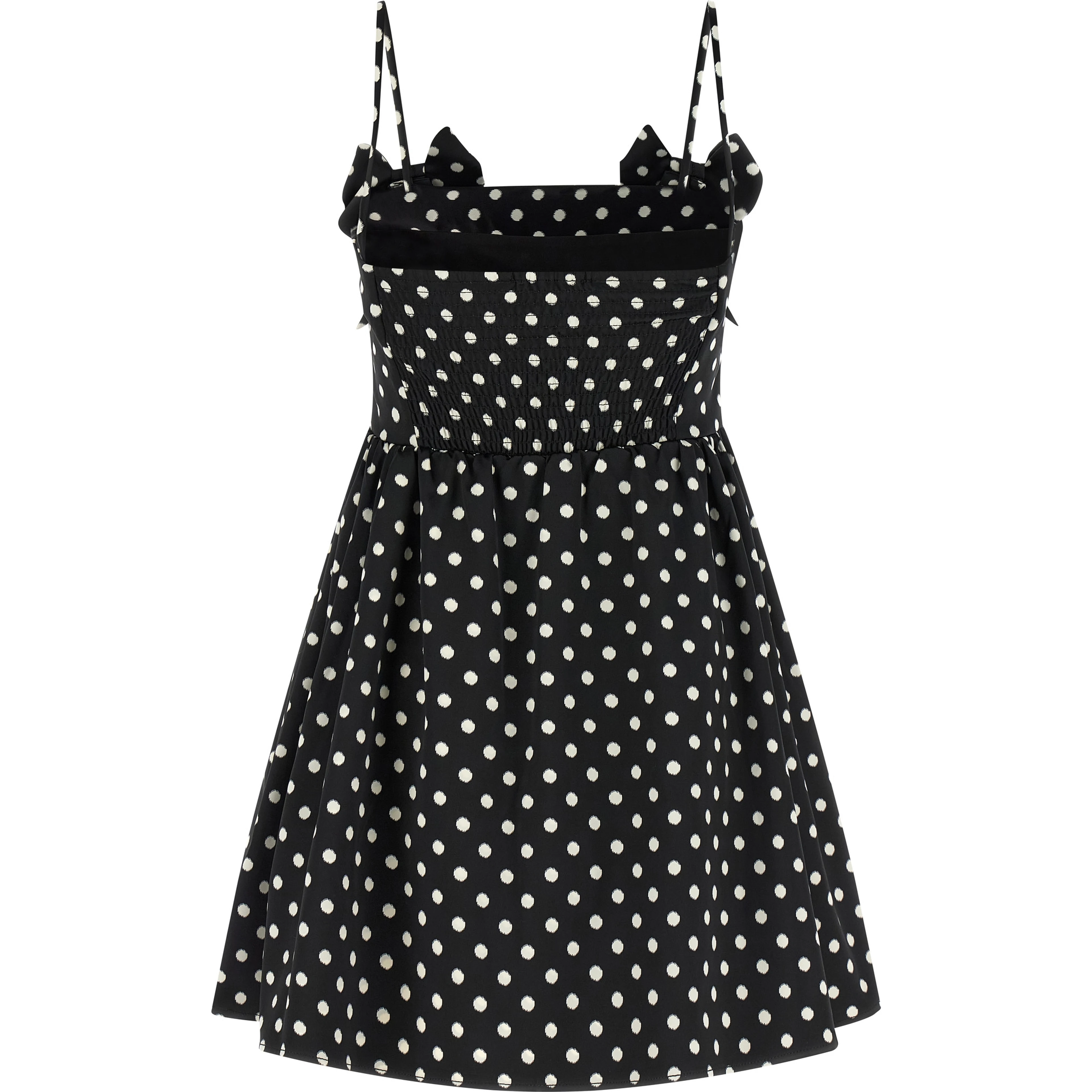 Black Polyester Short Dress