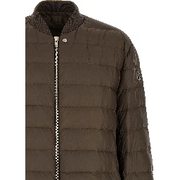 Brown Polyester Bomber
