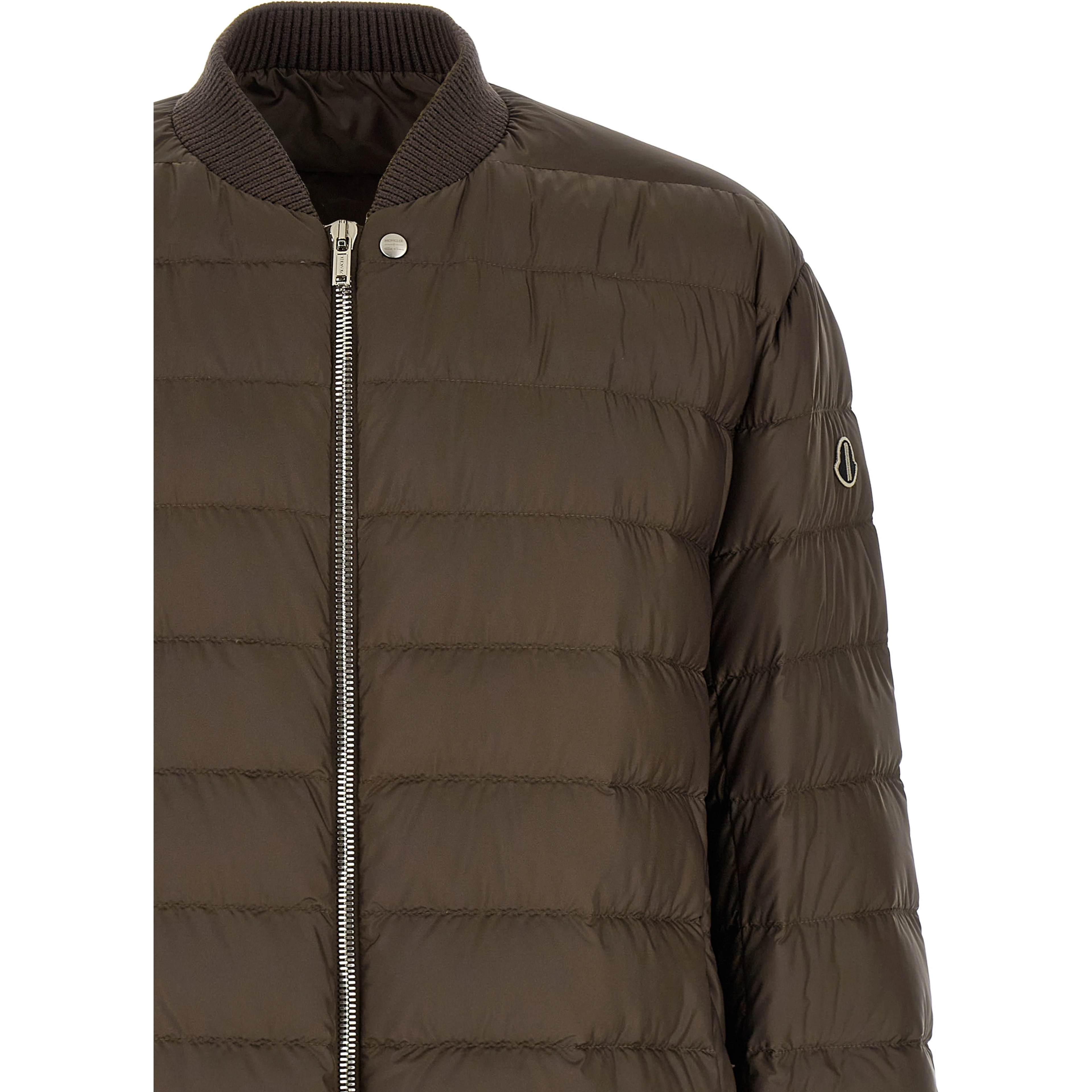 Brown Polyester Bomber