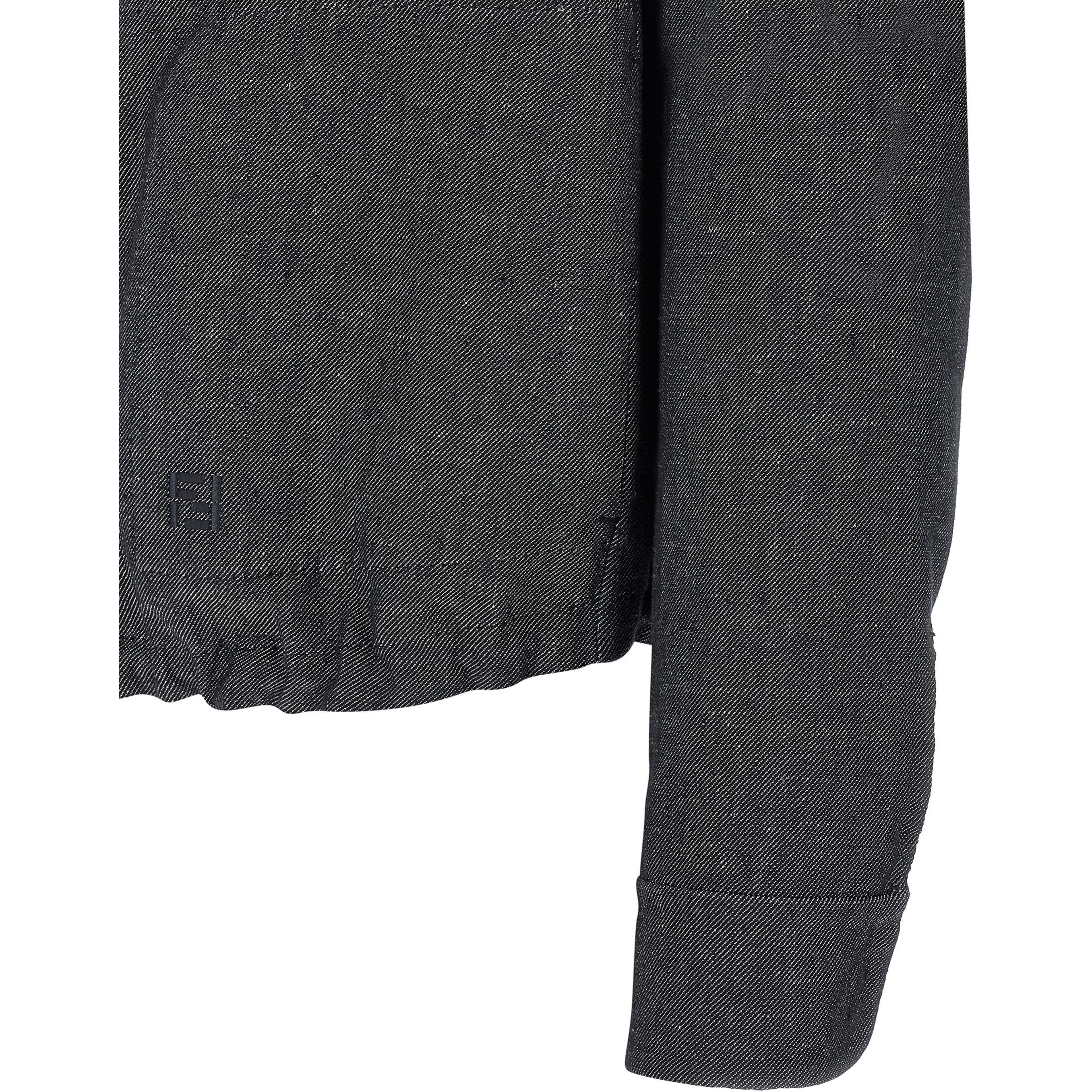 Blue Linen Denim Jacket