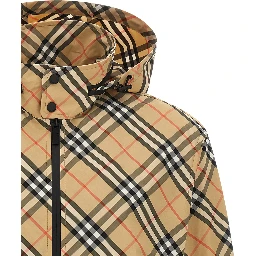 Beige Polyester Shell Jacket