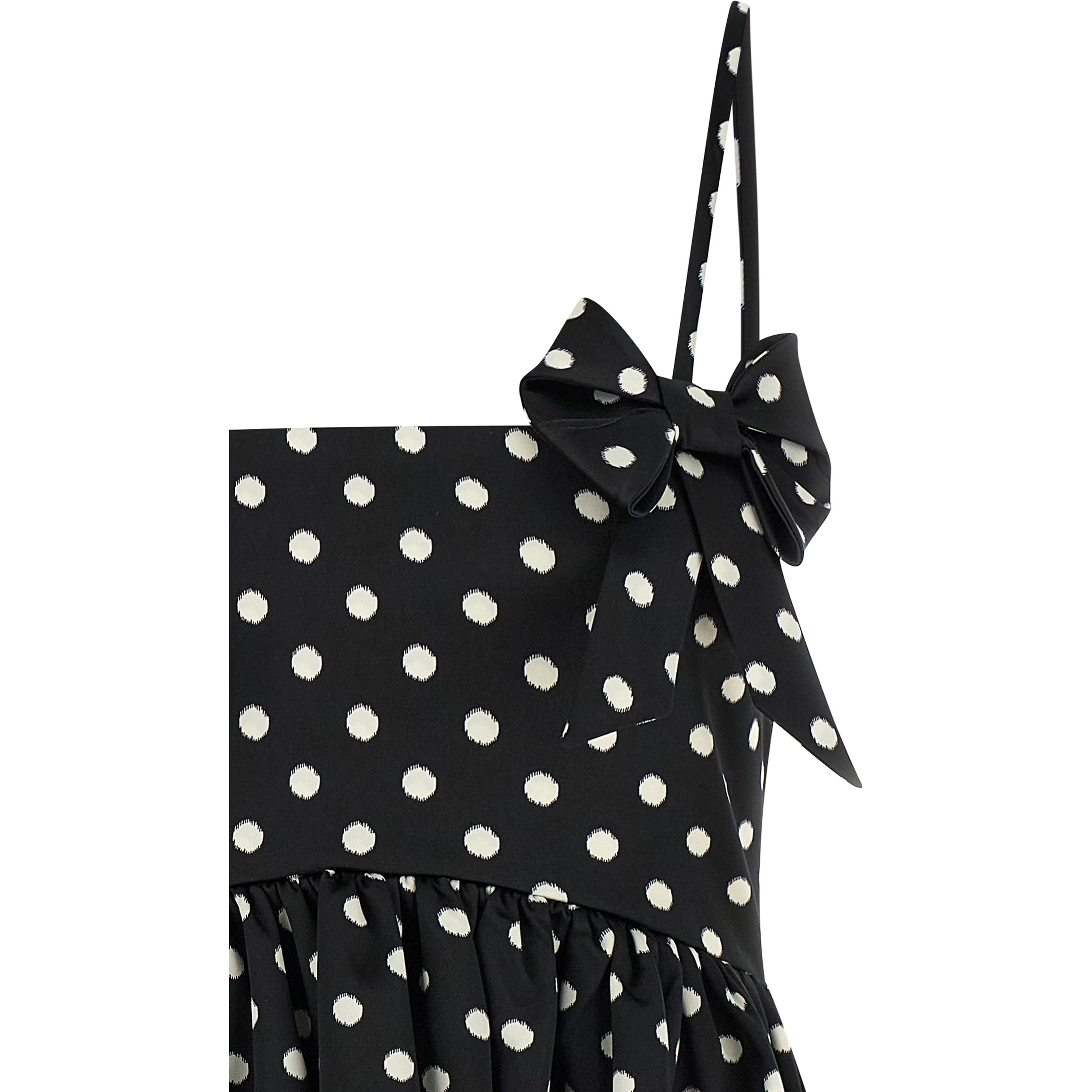 Black Polyester Short Dress