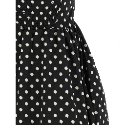 Black Polyester Short Dress