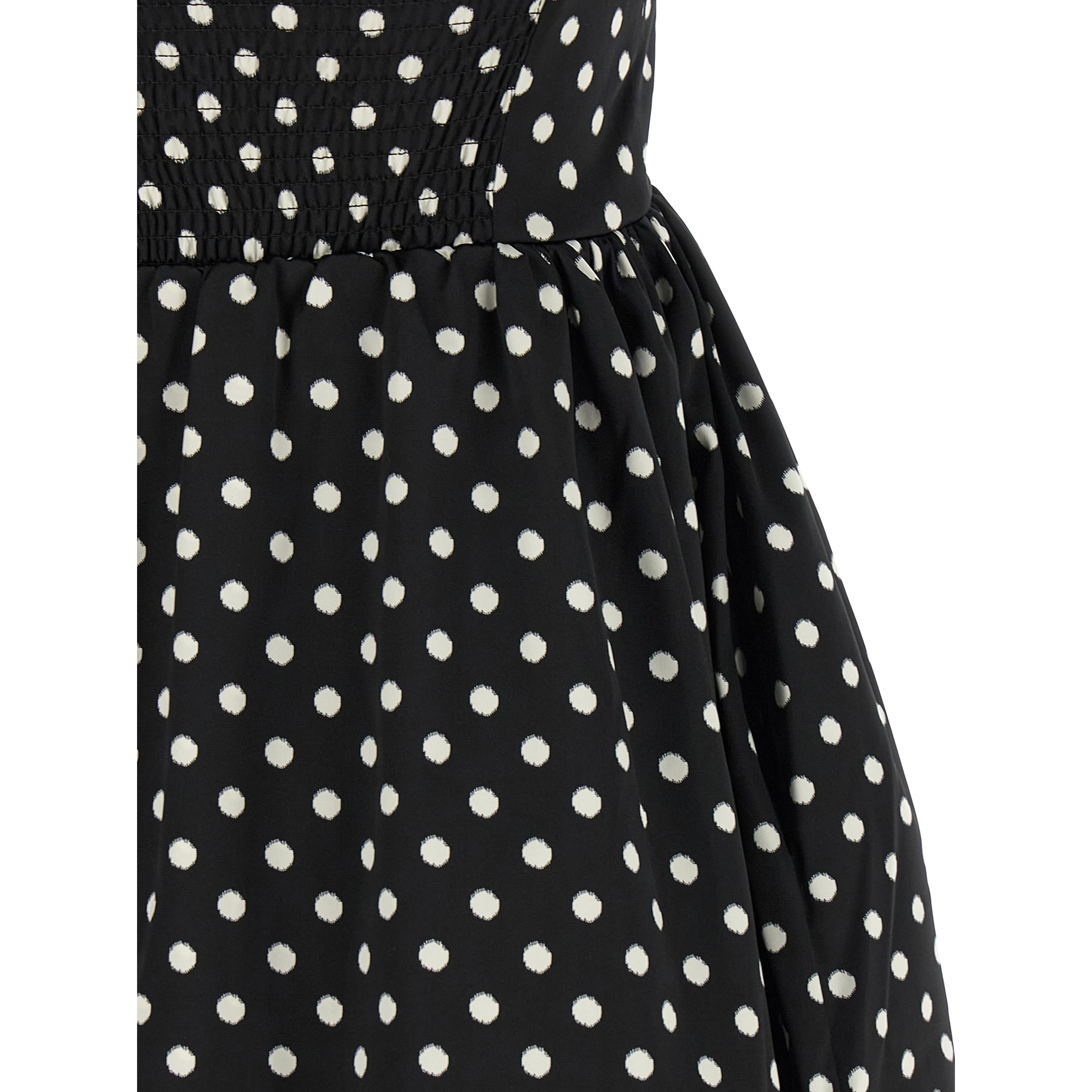 Black Polyester Short Dress