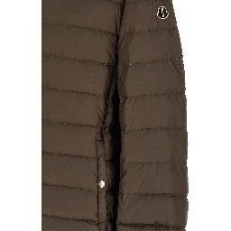 Brown Polyester Bomber