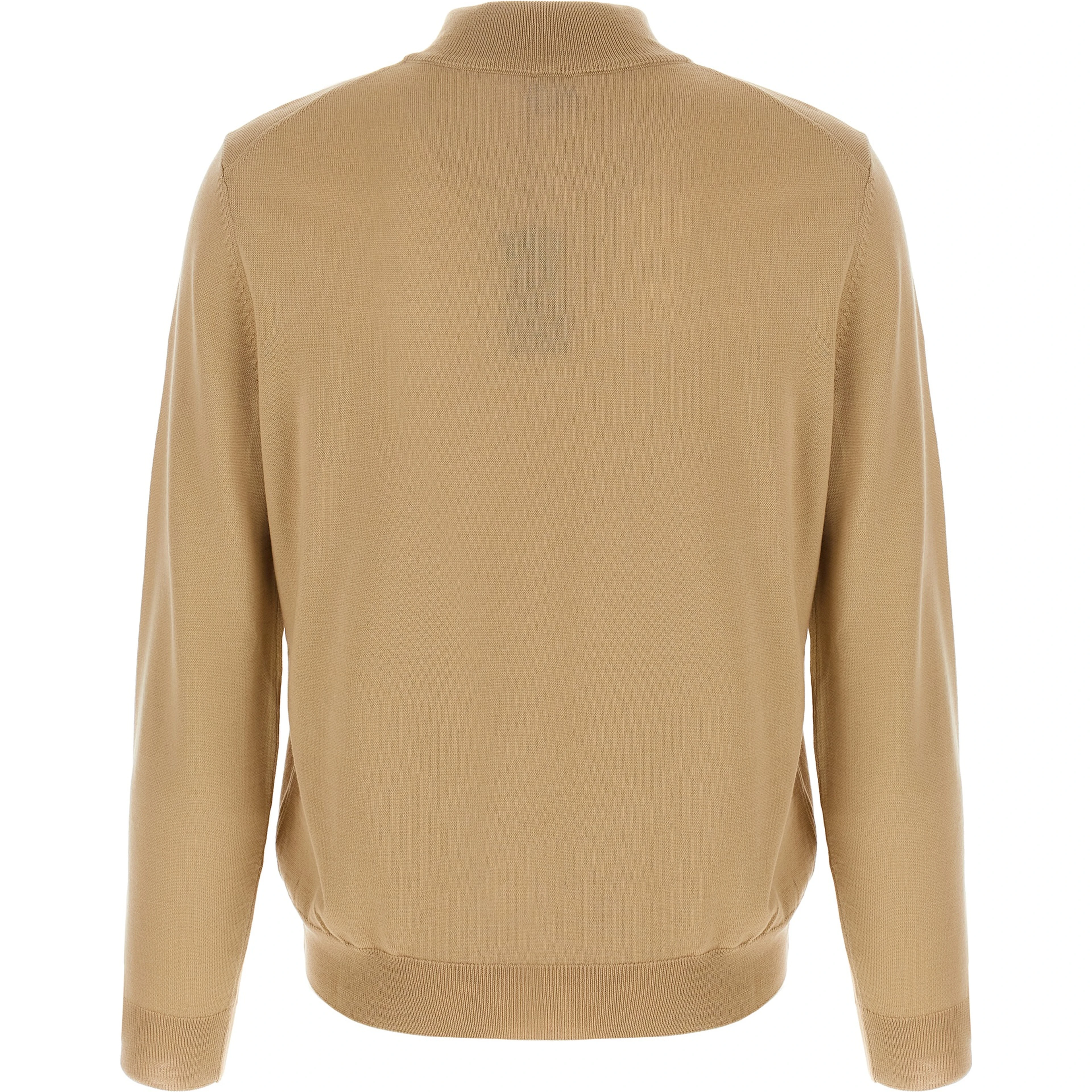 Beige Virgin Wool Cardigan