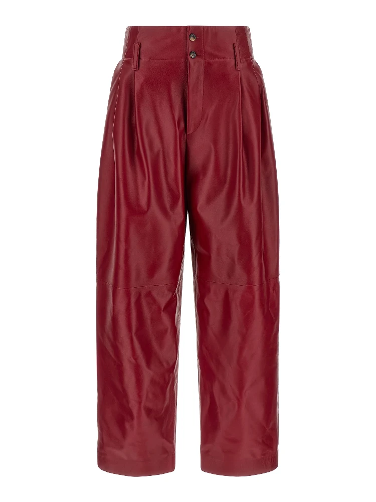 Red Leather Pants
