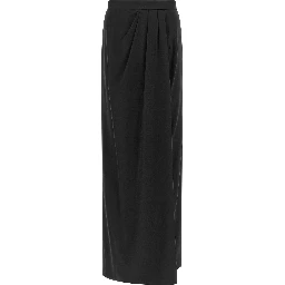 Black Silk Mini Skirt