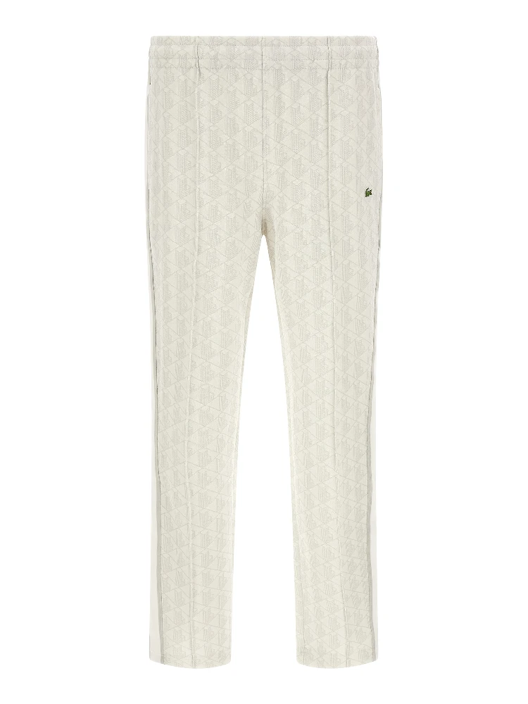 White Polyester Joggers (Workout Pants)