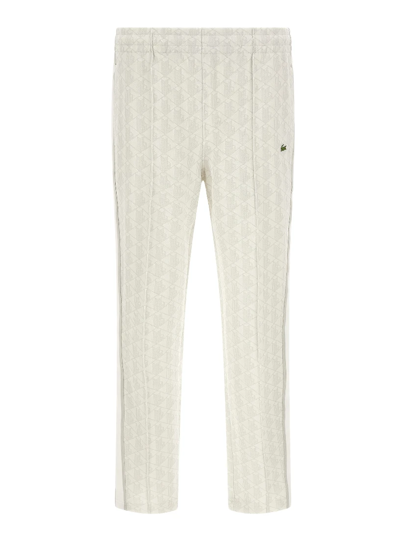 White Polyester Joggers (Workout Pants)