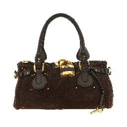 Brown Calfskin Shoulder Bag