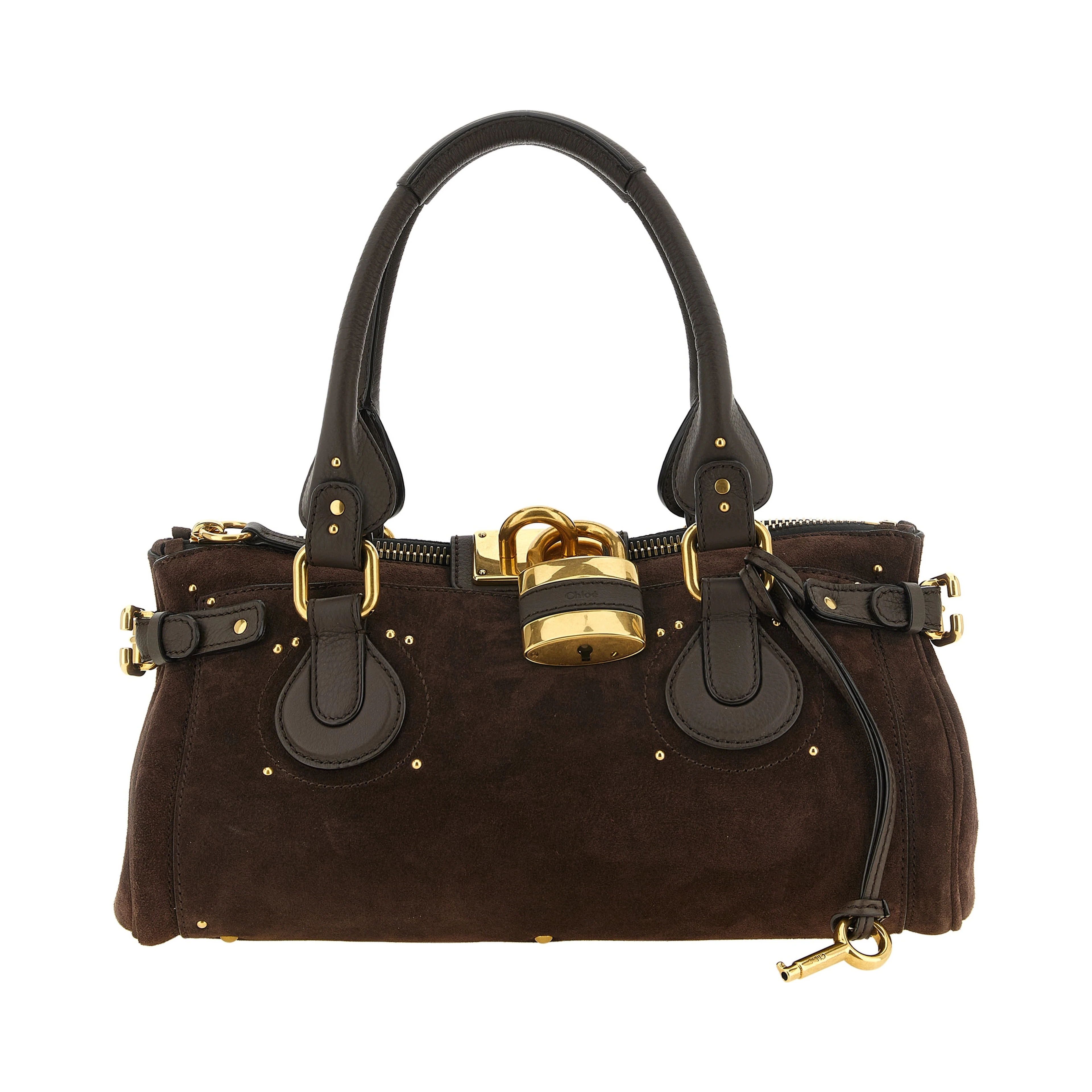 Brown Calfskin Shoulder Bag