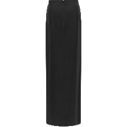Black Silk Mini Skirt