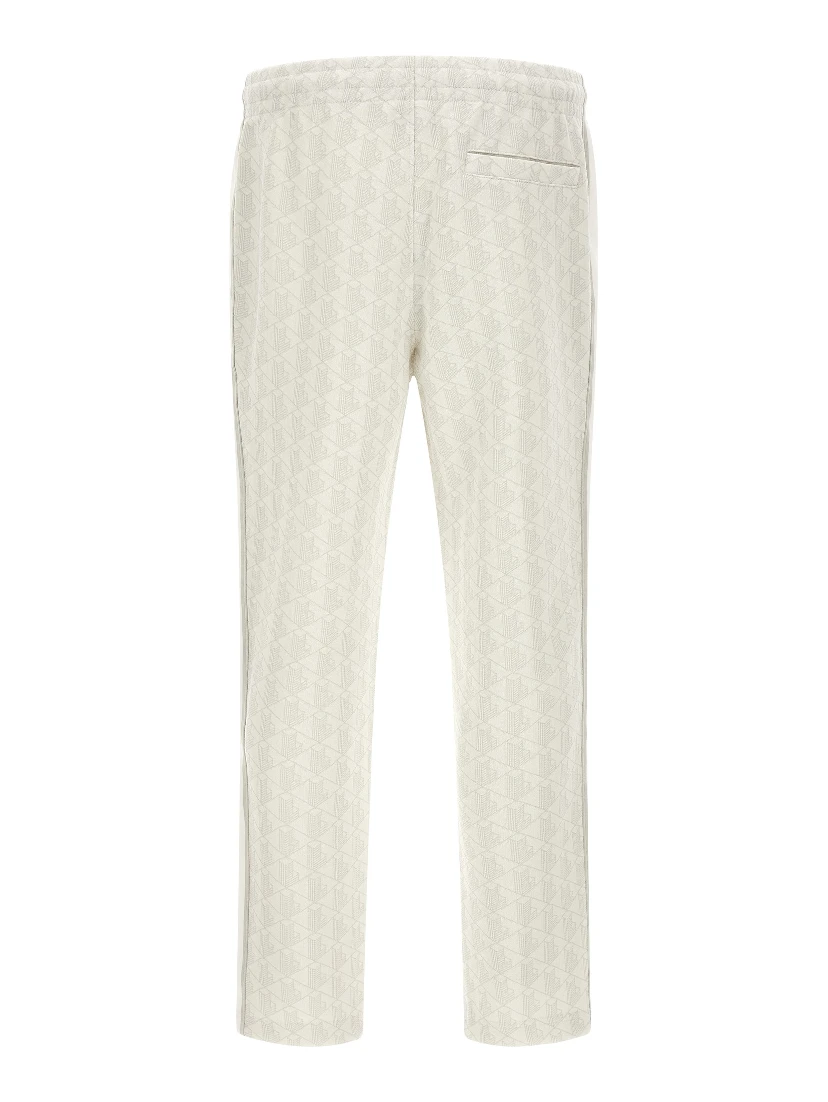 White Polyester Joggers (Workout Pants)