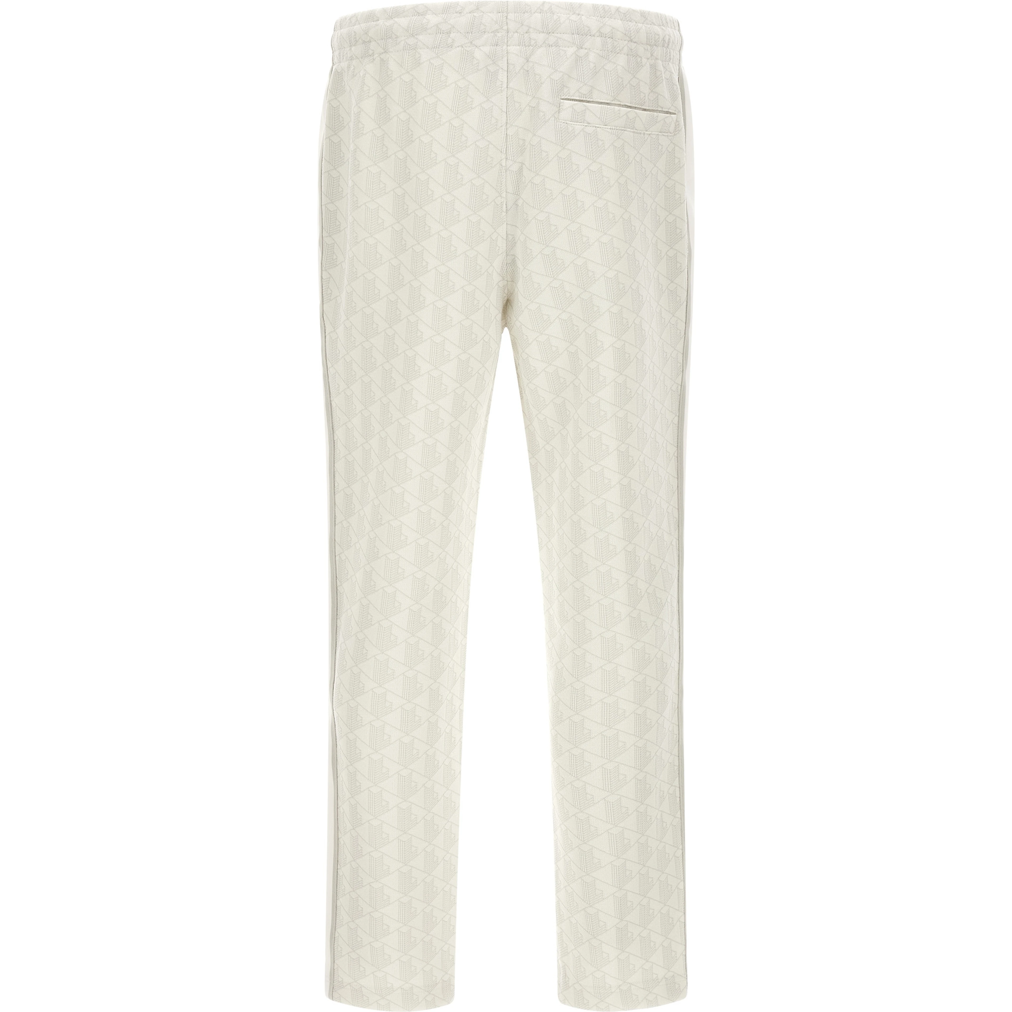 White Polyester Joggers (Workout Pants)