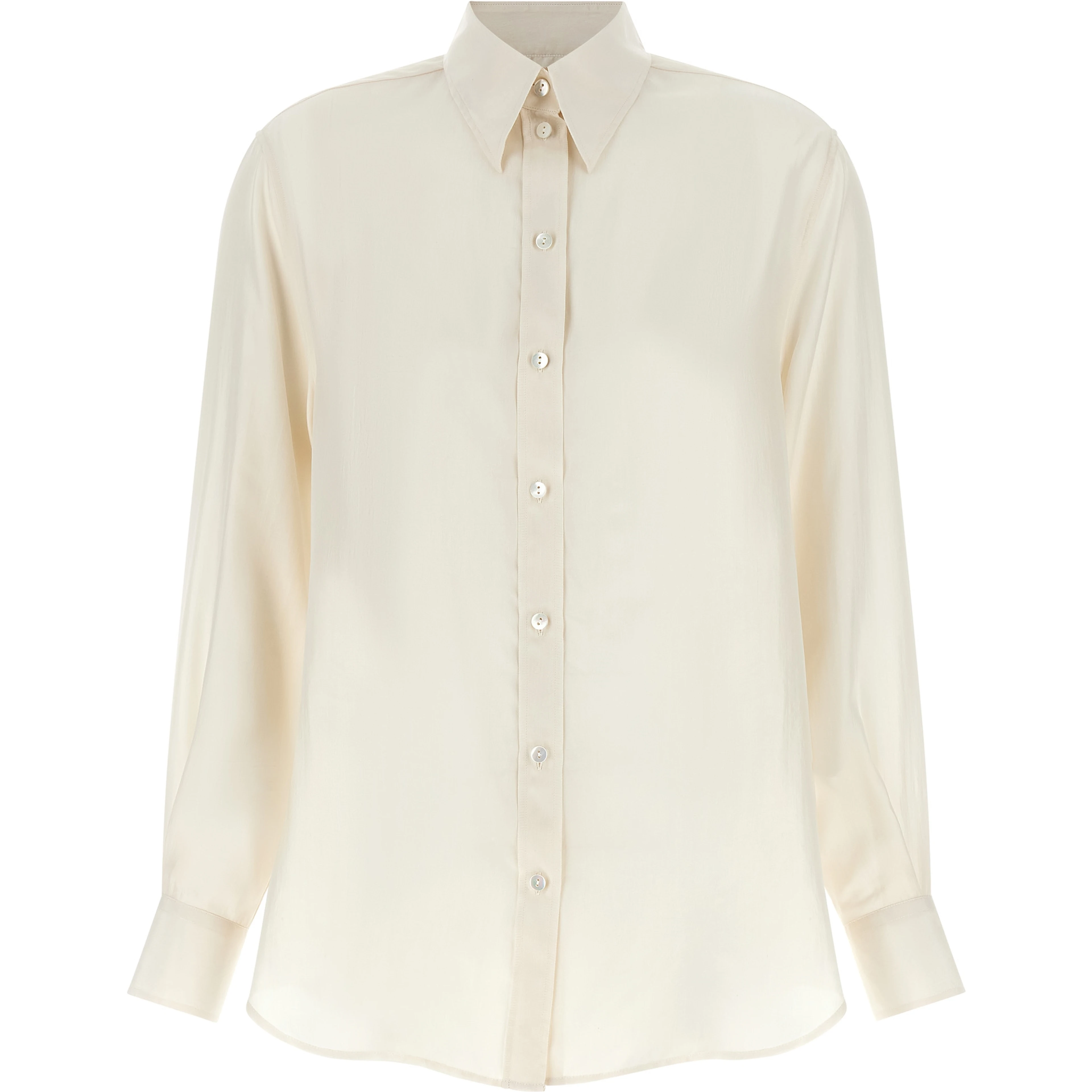White Silk Blouse