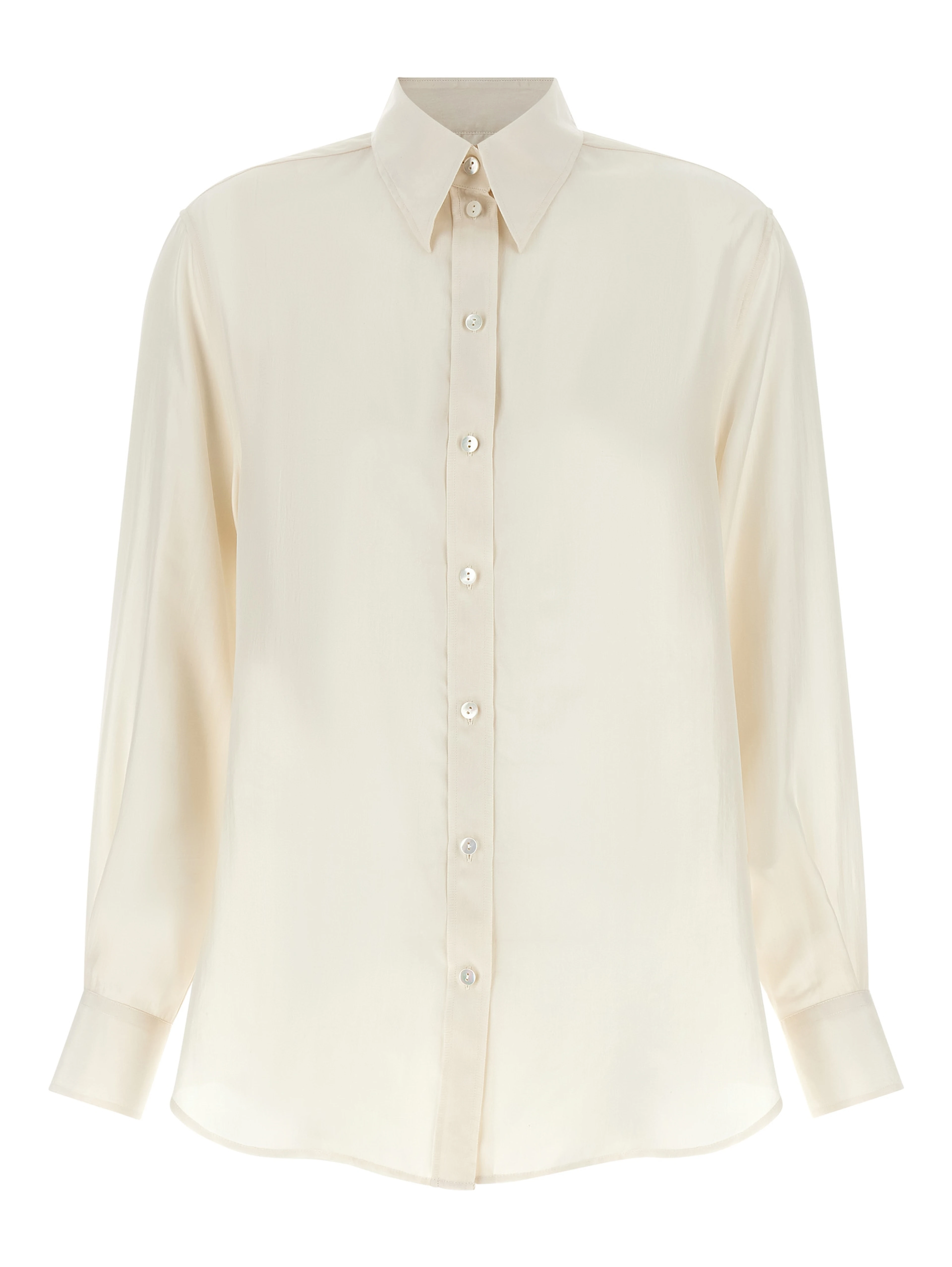 White Silk Blouse