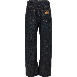 Blue Cotton Jeans Denim