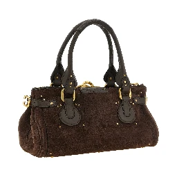 Brown Calfskin Shoulder Bag