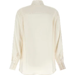 White Silk Blouse