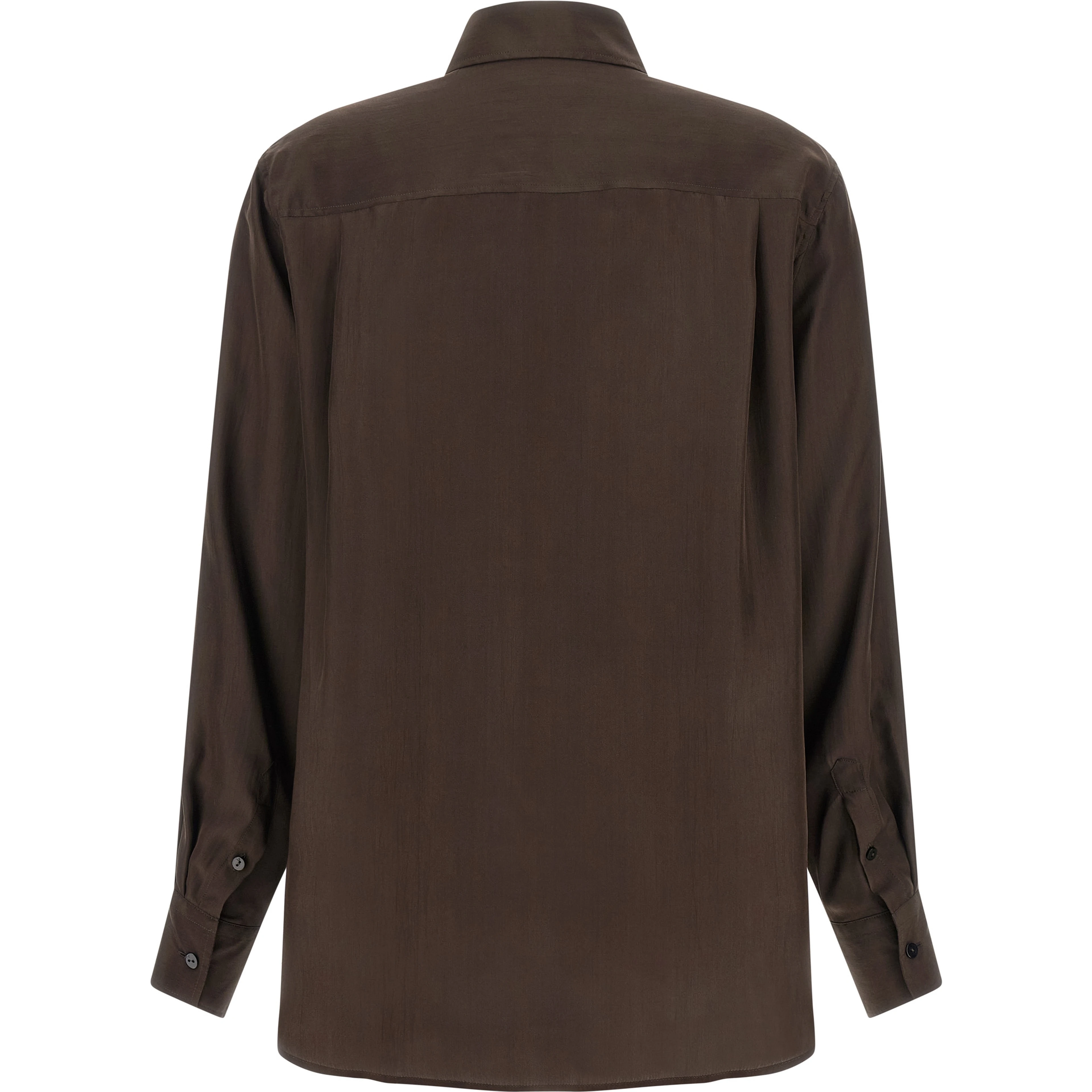 Brown Silk Blouse