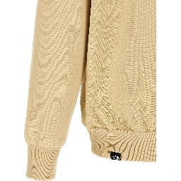 Beige Cotton Sweatshirt