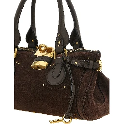 Brown Calfskin Shoulder Bag