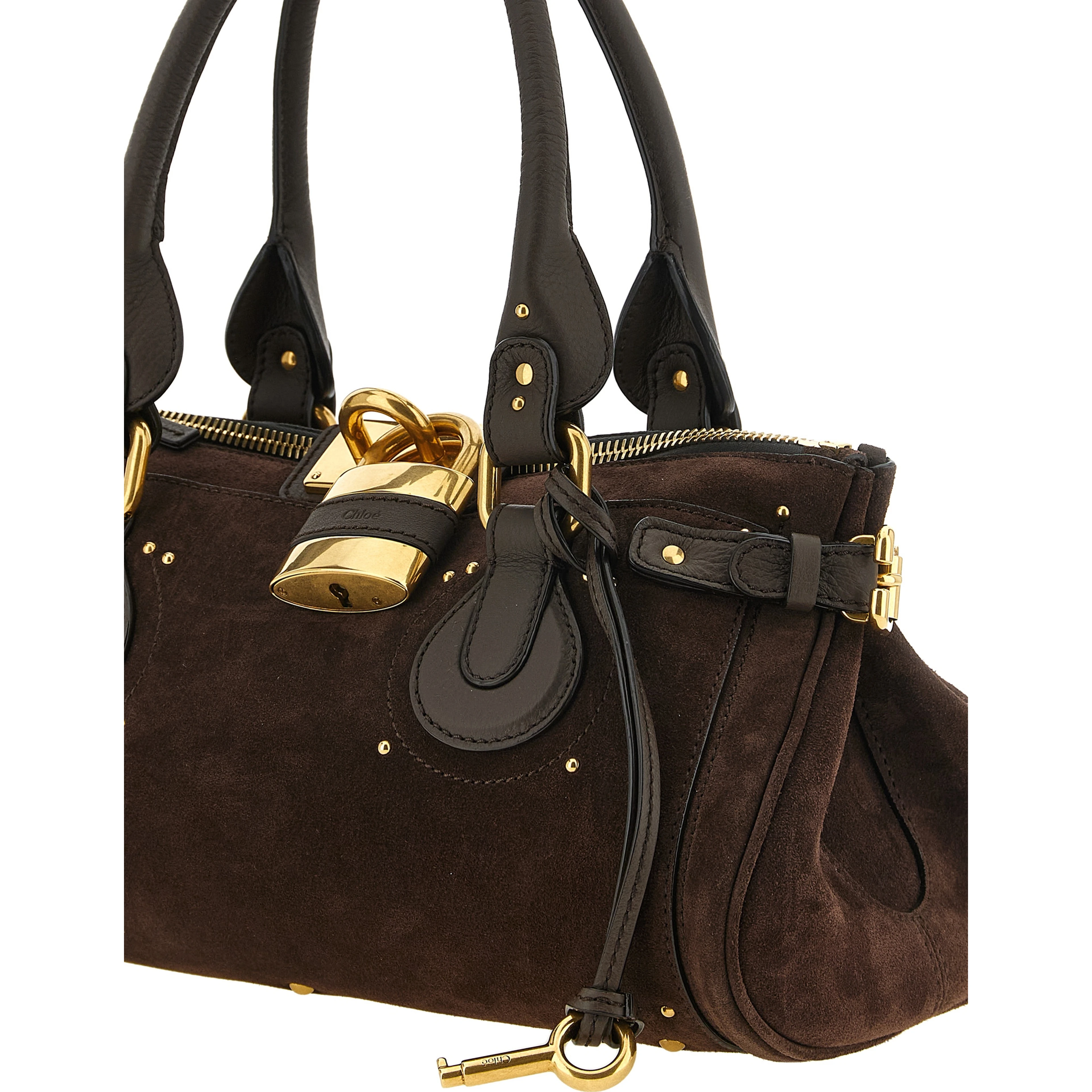 Brown Calfskin Shoulder Bag