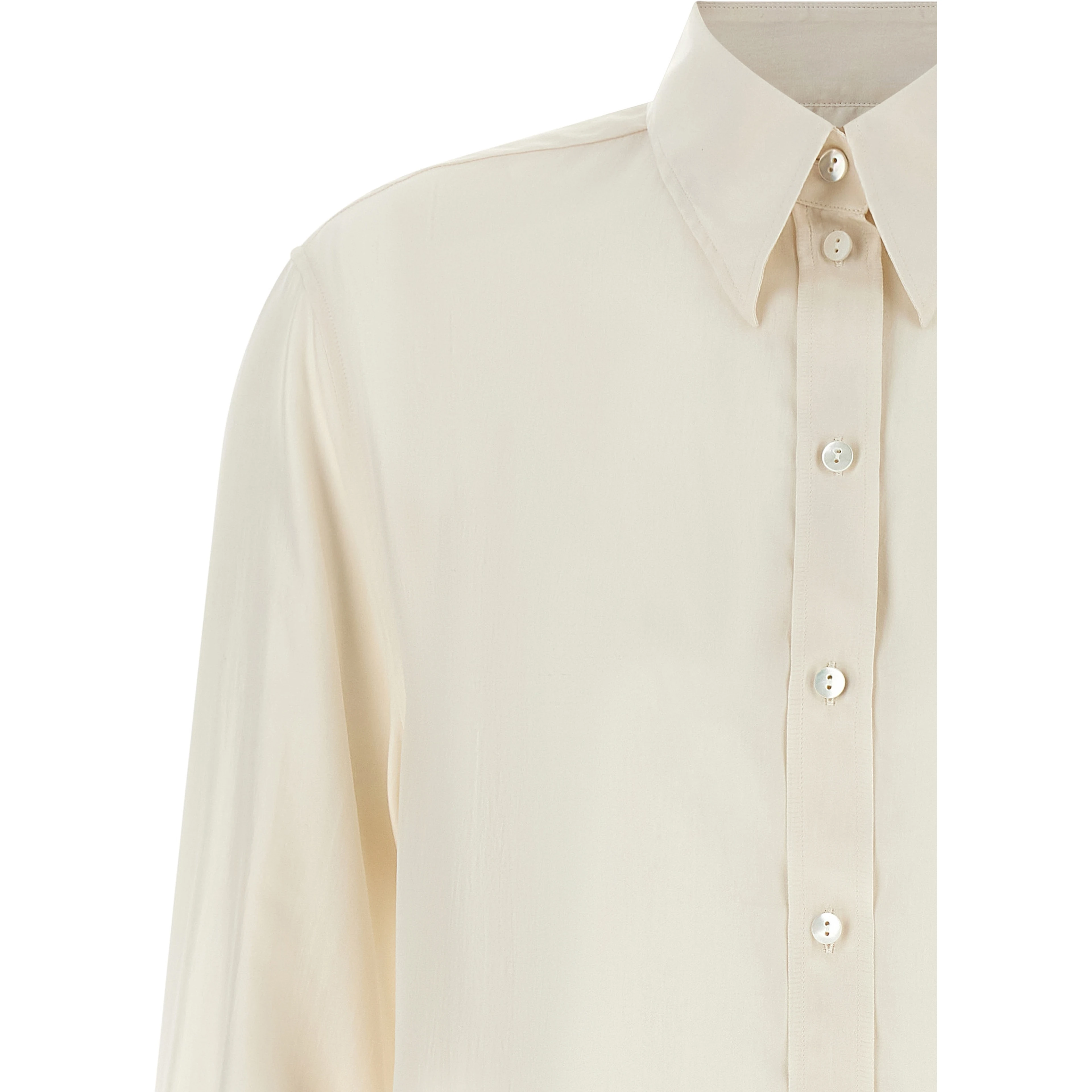 White Silk Blouse