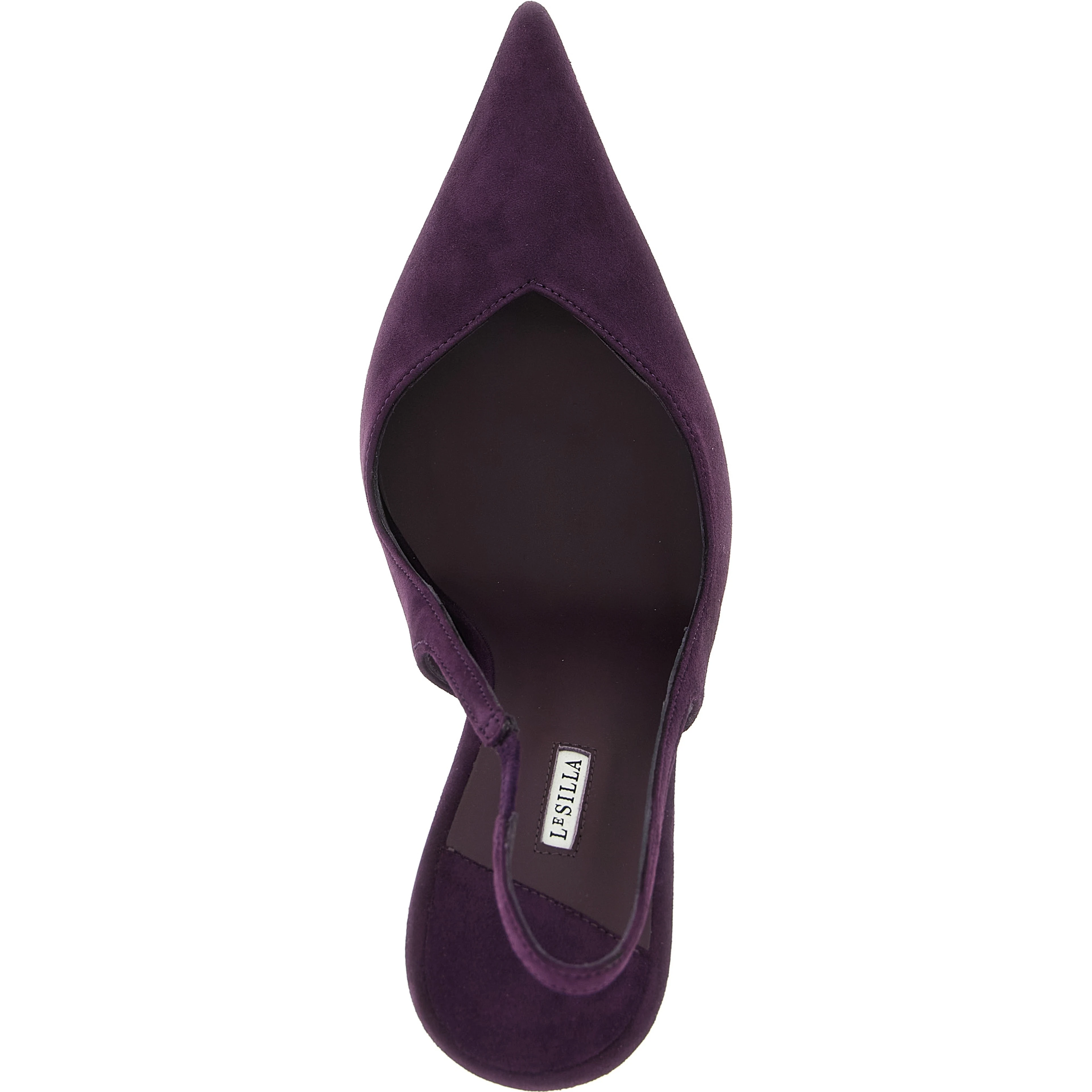 Purple Lambskin High Heel Pumps