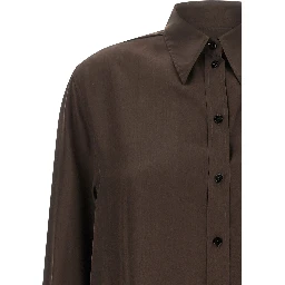 Brown Silk Blouse