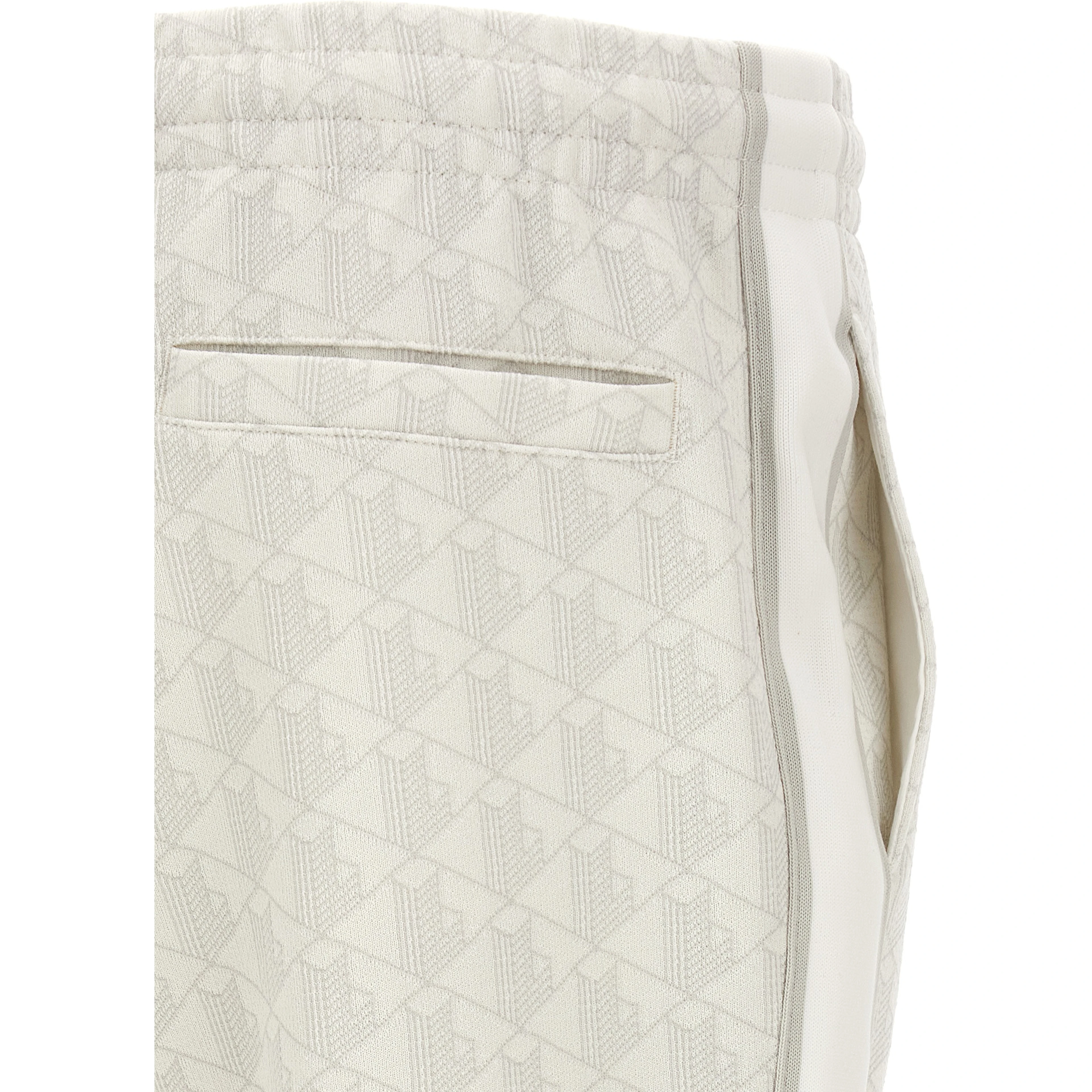 White Polyester Joggers (Workout Pants)