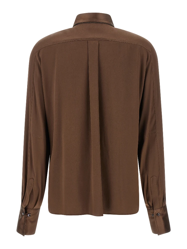 Brown Silk Blouse alternative