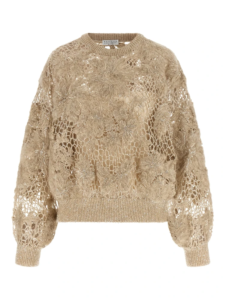 Beige Wool Cardigan