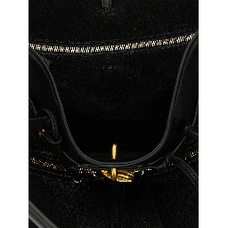Black Lamb Leather Shoulder Bag
