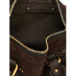 Brown Calfskin Shoulder Bag