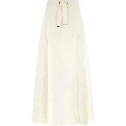 White Polyamide Mini Skirt