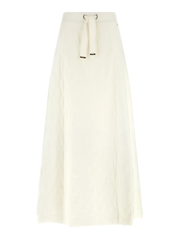 White Polyamide Mini Skirt