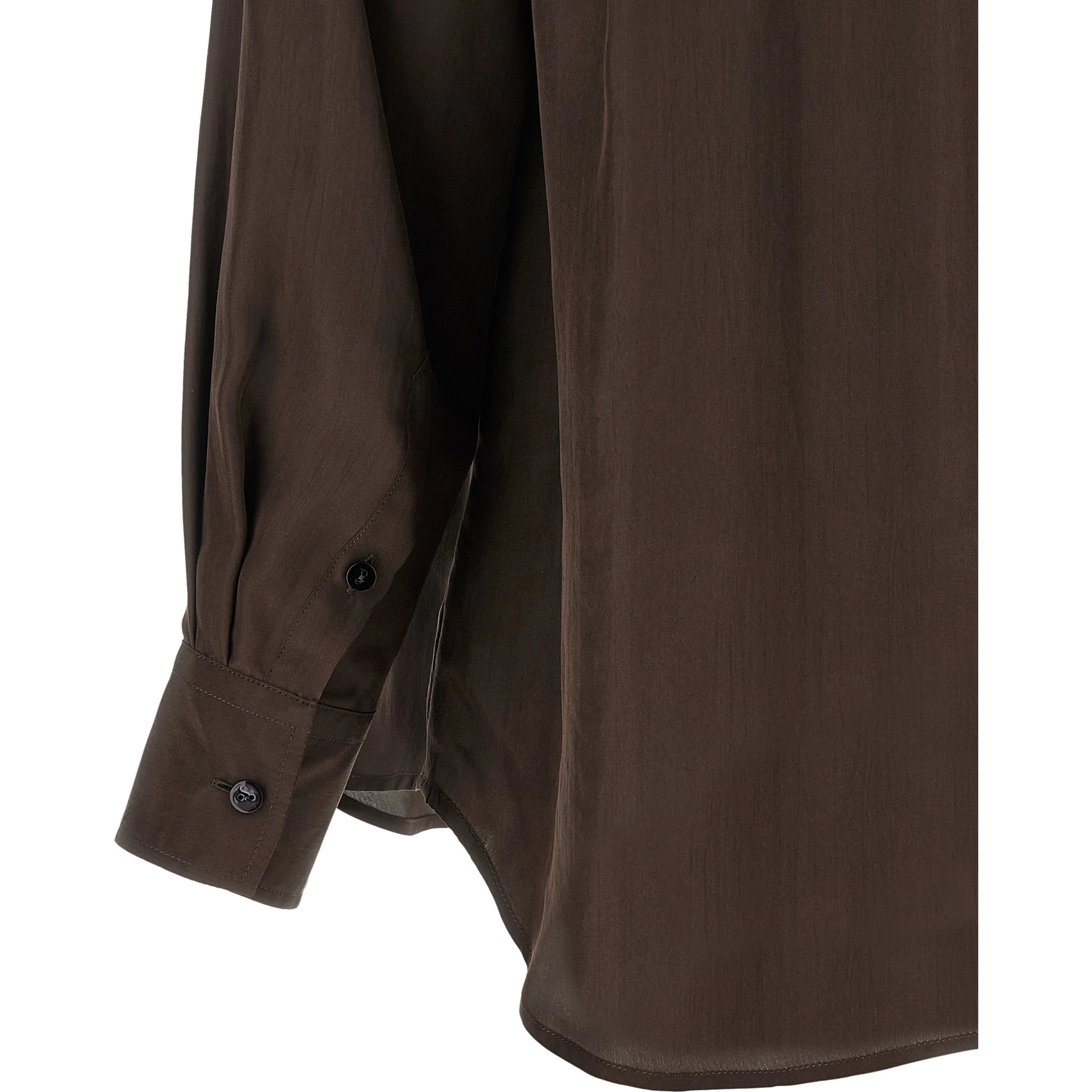 Brown Silk Blouse
