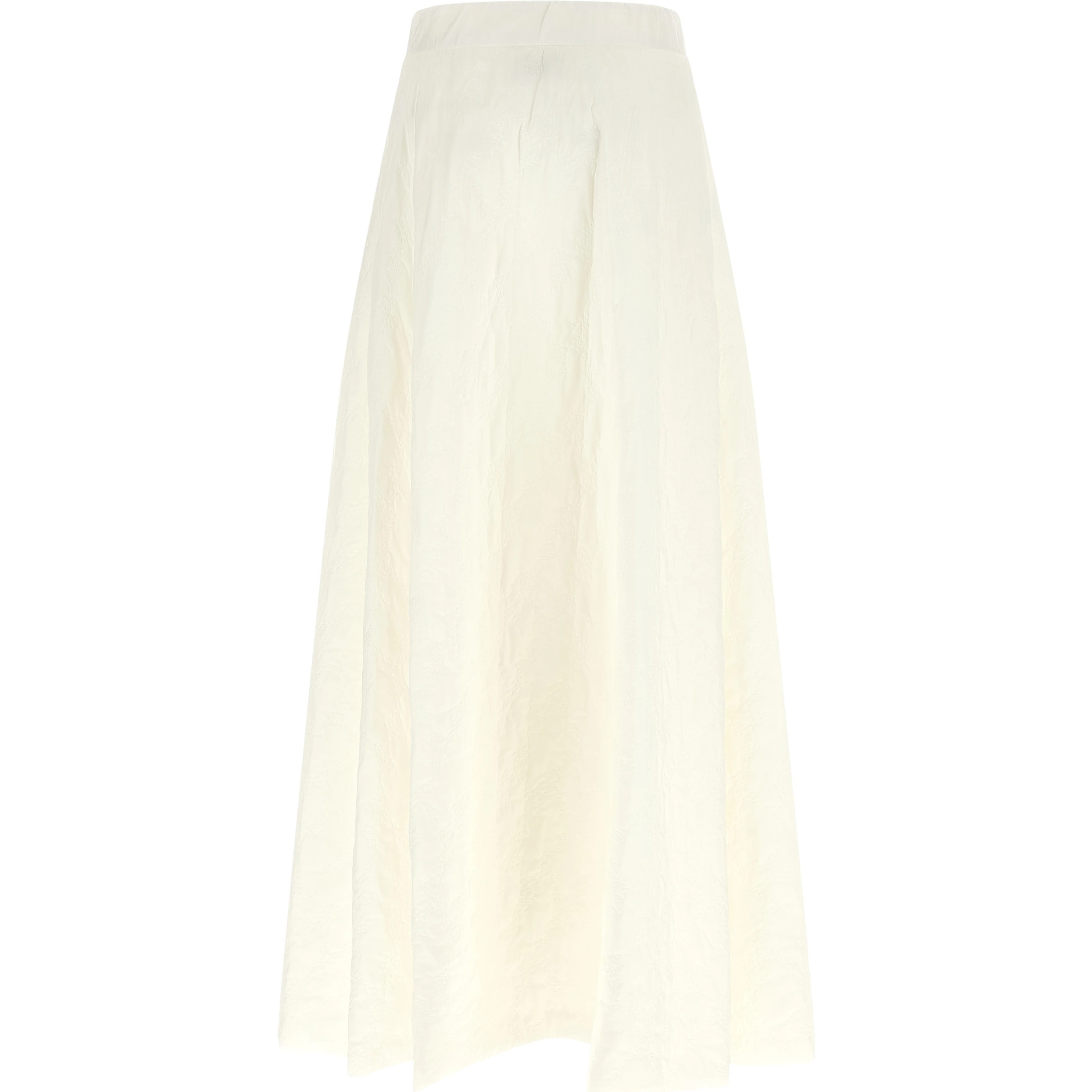 White Polyamide Mini Skirt