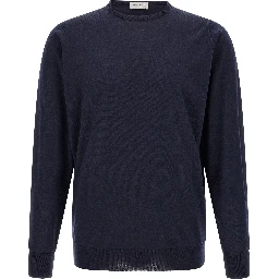 Blue Merino Wool Cardigan