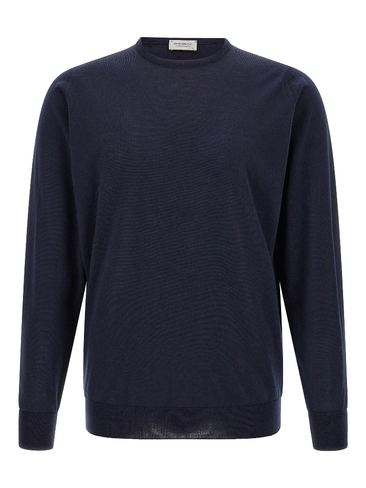 Blue Merino Wool Cardigan