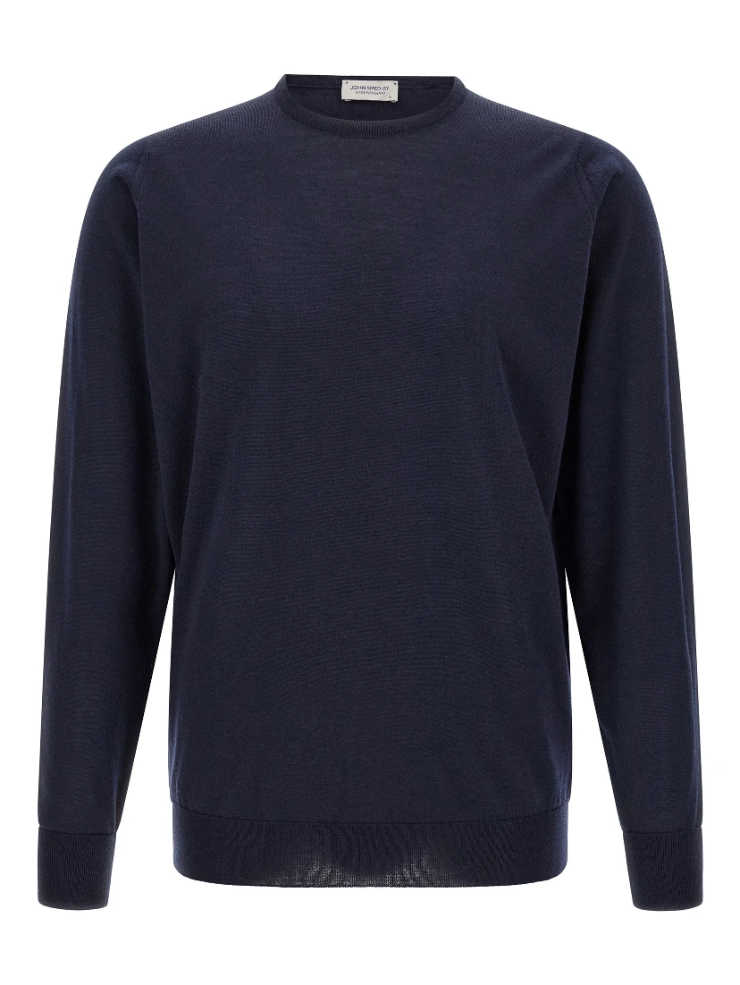 Blue Merino Wool Cardigan