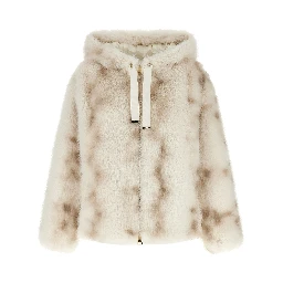 Beige Polyester Bomber