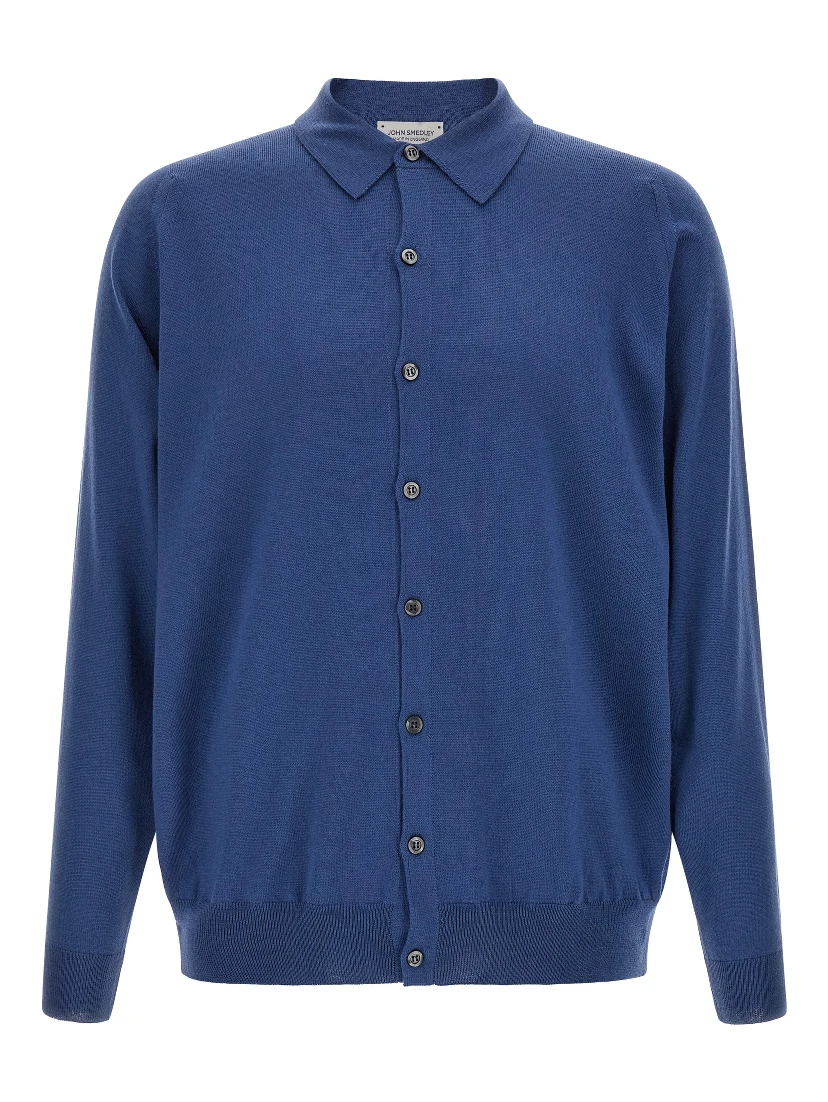 Blue Merino Wool Blouse
