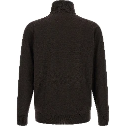 Brown Merino Wool Cardigan